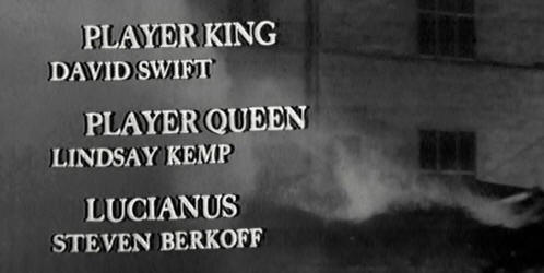 Berkoff as Lucianus in Hamlet at Elsinore
