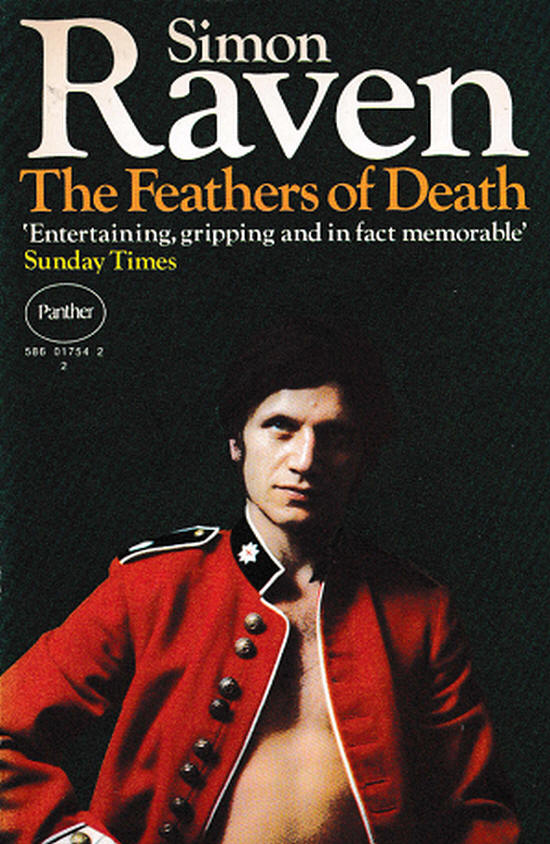 Berkoff on the cover of Simon Rvaen's The Feathers of Death