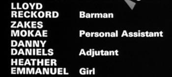 Danger Man credits Zakes Mokae