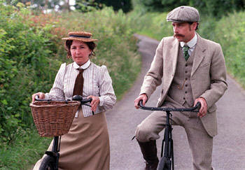 Elgar Portrait of the Composer on a Bicycle