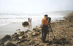 Ken Russell filming the Elgar remake