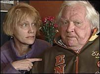Ken Russell and wife safe
