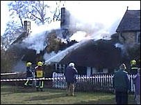 Ken Russell cottage fire