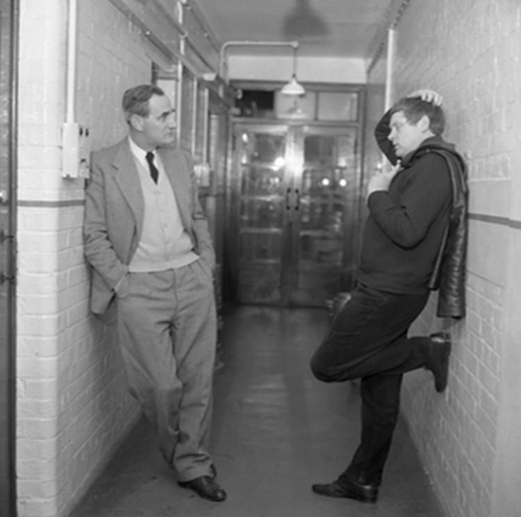 Ken Russell and Hugh Wheldon in conversation