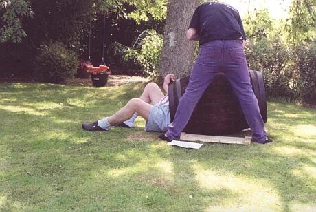 Ken Russell and Alex Russell filming Lions Mouth