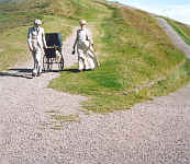 Ken Russell Elgar Portrait of the composer on a bicycle