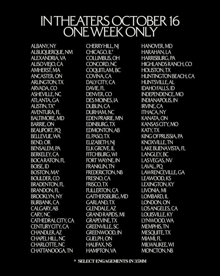 Ken Russell - The Devils - USA Schedule