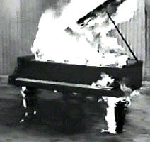 the burning piano in Ken Russell's Don't Shoot the Composer